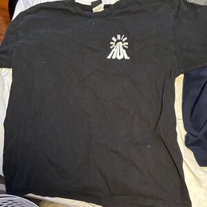 HUF Black Short Sleeve Tee with White Graphic